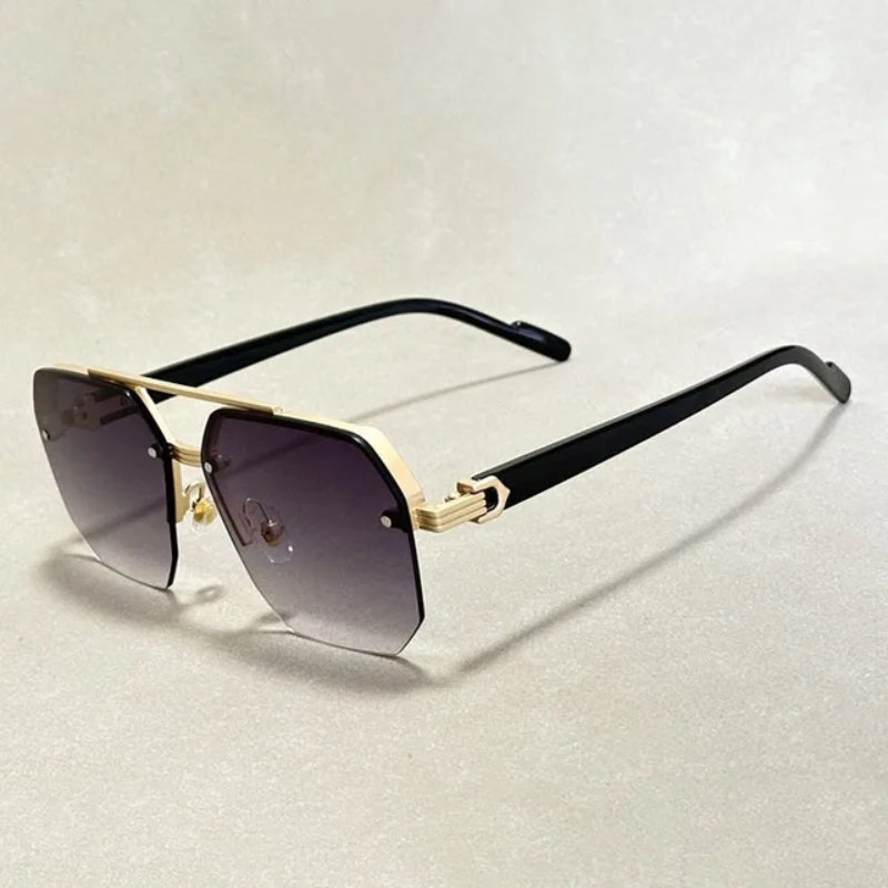 Lunettes de Soleil Varyn Verres Dégradés Monture Géométrique Anti Reflet Protection UV400