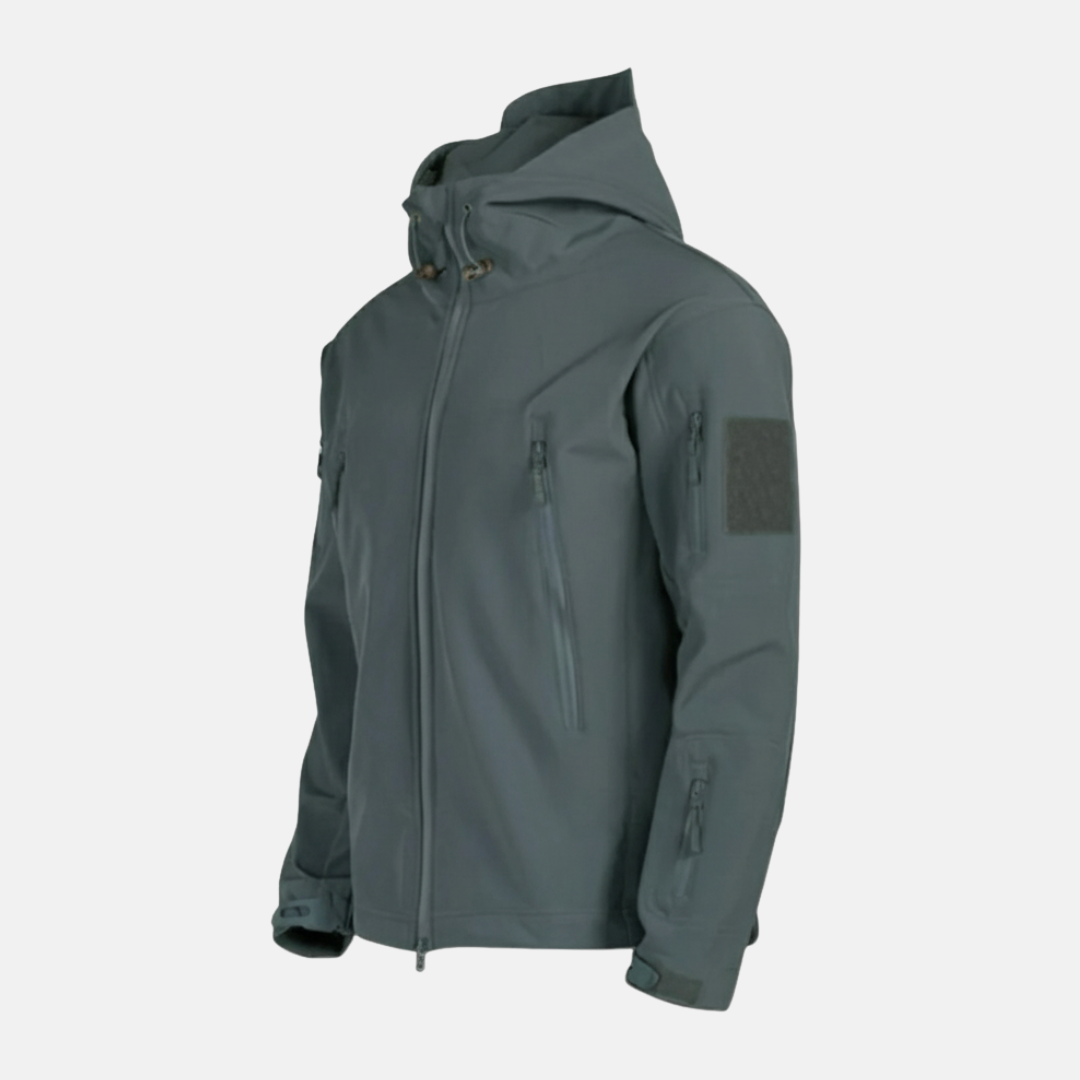 Veste Homme Amawinc En Mélange Stretch Avec Coupe Décontractée Col Montant Capuche Ajustable Pour Hiver