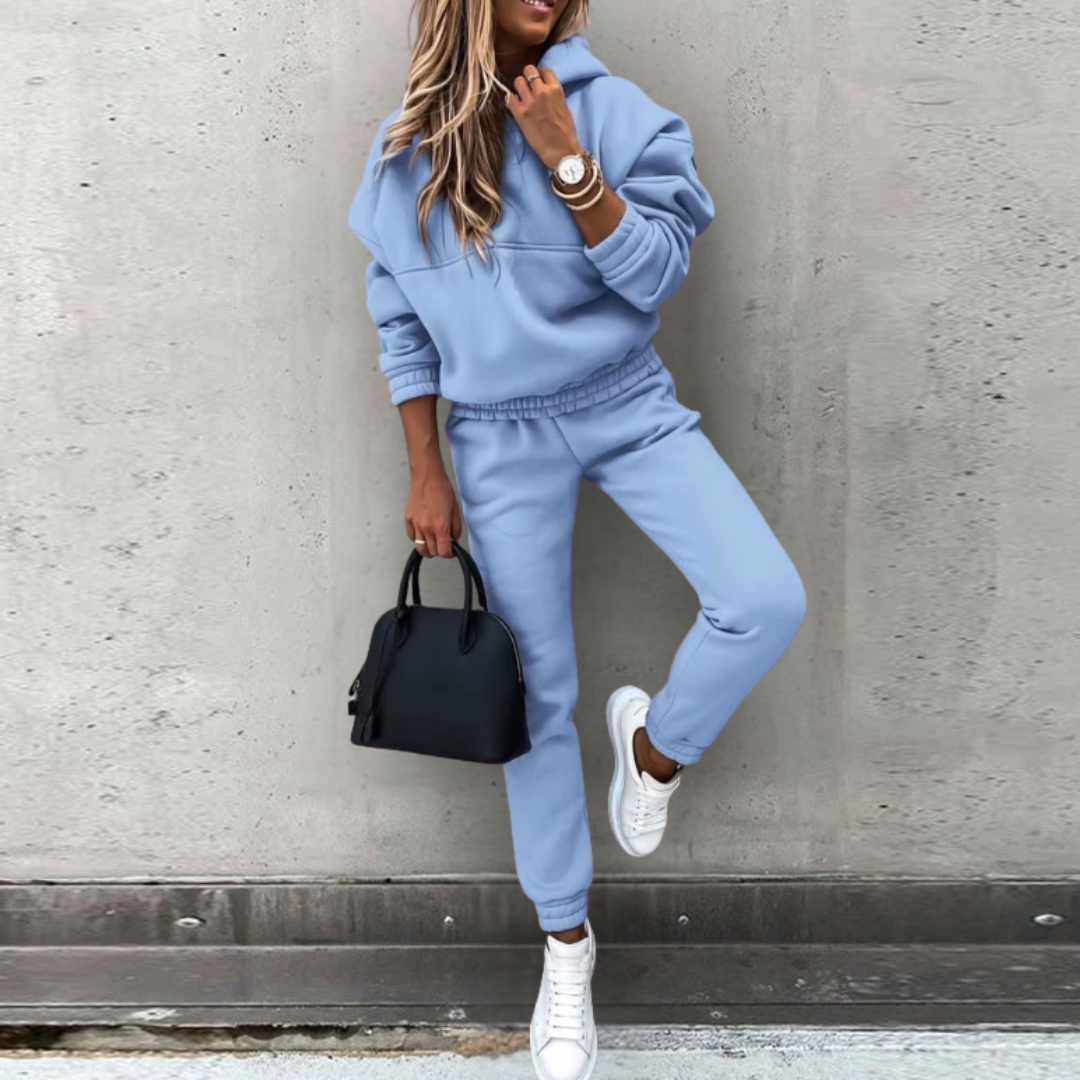 Ensemble Hoodie à Capuche et Joggers Femme Stretch Confortable Natalie Disponible