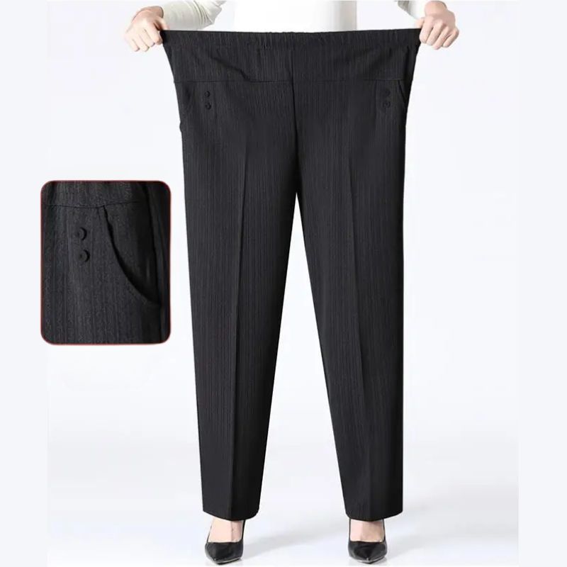 Pantalons Ambria Pour Femmes Plus Tailles Confortables Avec Taille Haute Flexible Et Molleton Doux
