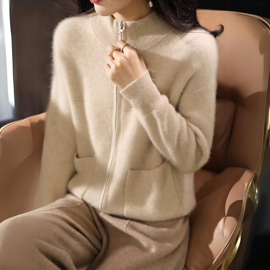 Veste En Maille Pure Mérinos Pour Automne Et Hiver Isolation Supérieure Et Respirabilité