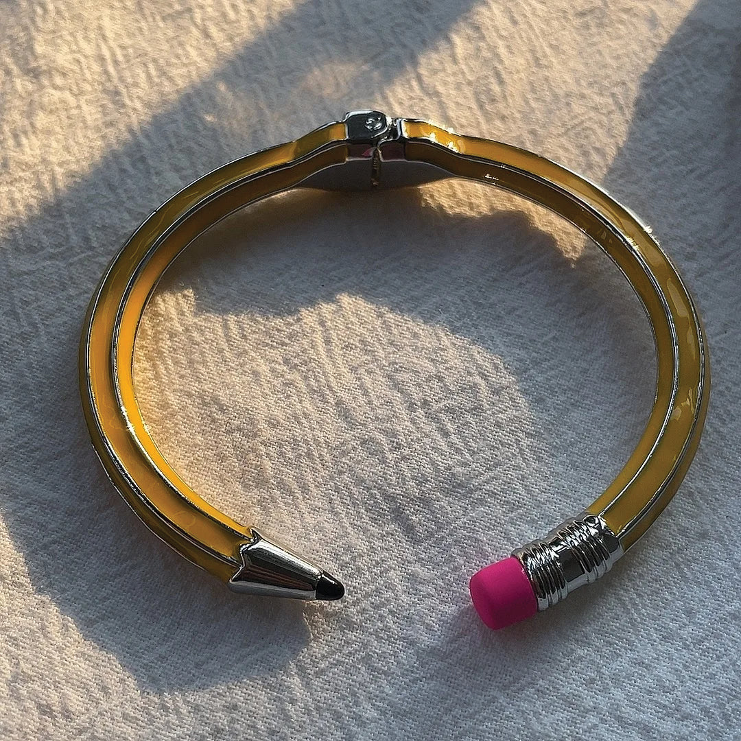 Bracelet Gomme Rose En Métal Poli Manchette Élégante Résistant À L Eau Anti Tarnissement