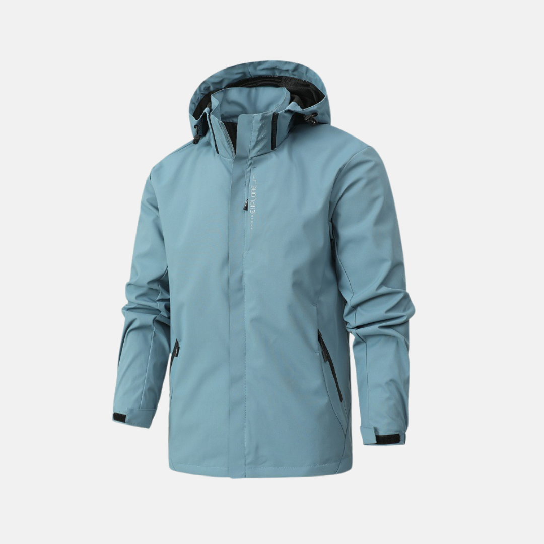 Veste Homme Amawinc Nordisk Flair Imperméable Coupe Régulière Capuche et Poignets Ajustables Fermeture Éclair