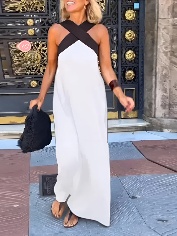 Robe Maxi Col Halter Esther Par Amawinc Pour Élégance Estivale Jour Et Nuit Chic