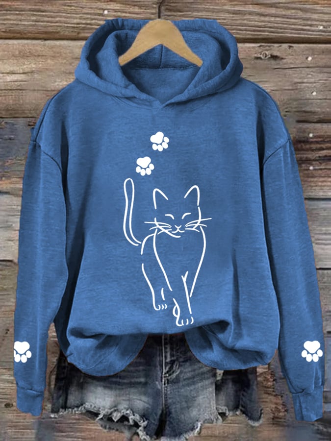 Cooler Katzen-Hoodie für Frauen von Fudus