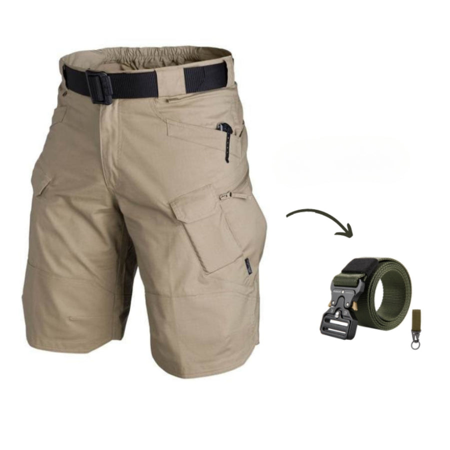 DAMIAN Cargo Shorts: 7 Pockets and Free Belt