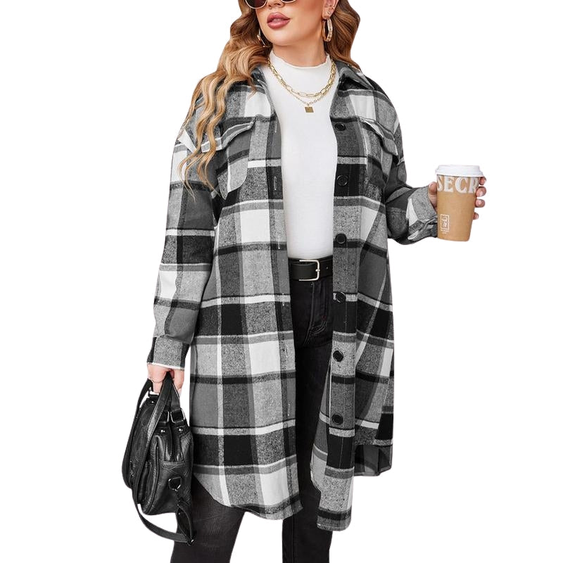 Chemise Flanelle À Carreaux Pour Taille Plus Chaude Légère Et Confortable Avec Coupe Décontractée Pour Le Port Quotidien