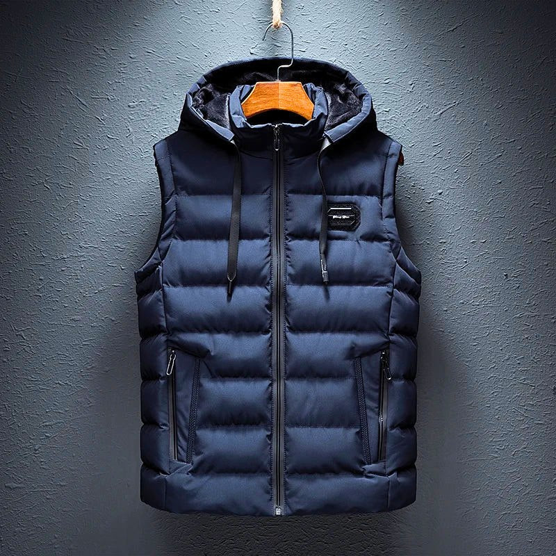 Briar Mont Gilet À Capuche En Coton Doux Avec Fermeture Éclair Entière Et Poches Amples Pour Confort Toute La Journée