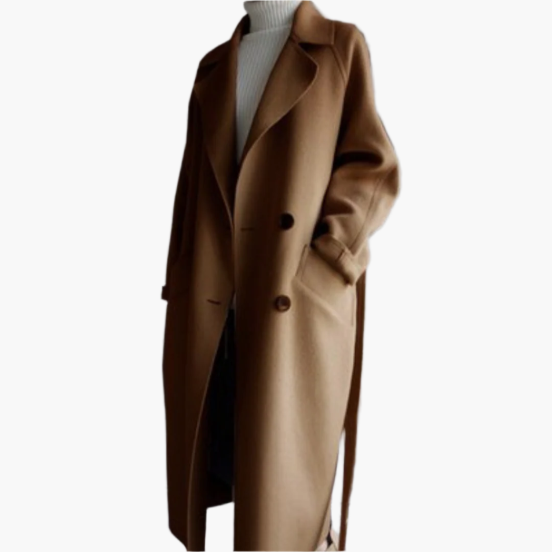Emily Manteau D'hiver Classique Pour Femme À Revers Élégant Par Amawinc Pour Une Silhouette Polie