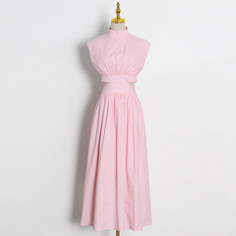 Fudus ärmelloses Kleid mit Stehkragen