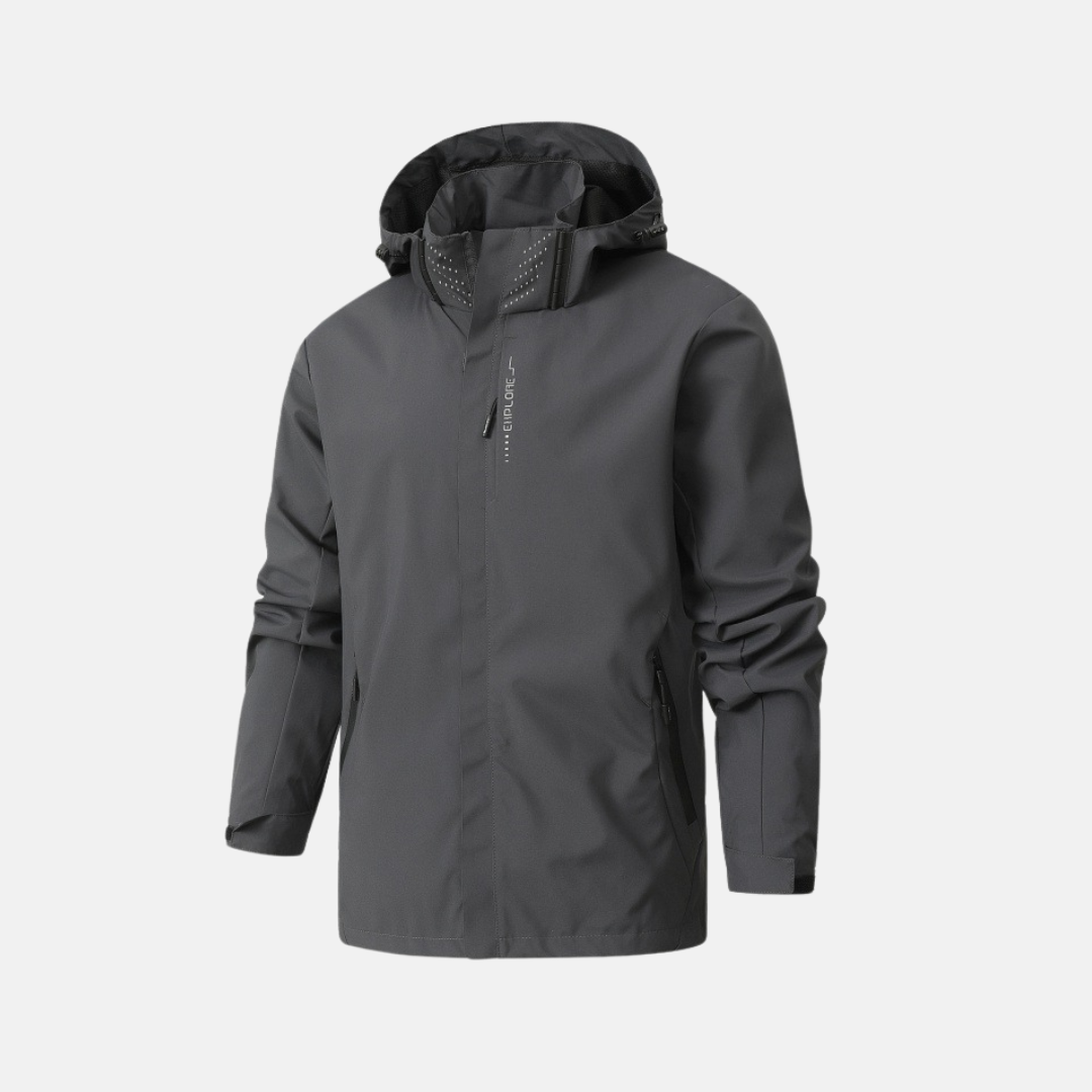 Veste Homme Amawinc Nordisk Flair Imperméable Coupe Régulière Capuche et Poignets Ajustables Fermeture Éclair