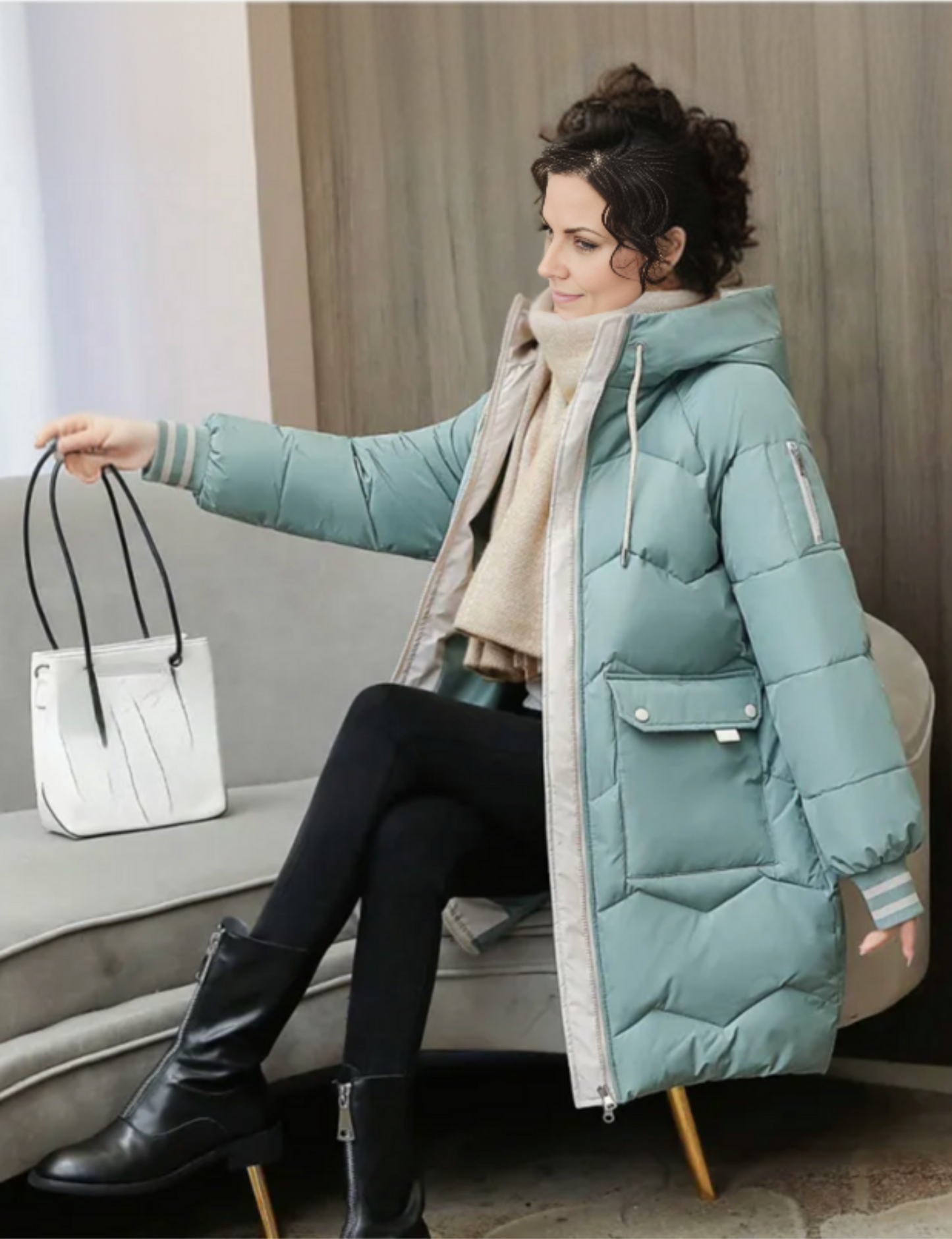Destiny Manteau Long Décontracté Pour Femmes Isolé Hiver Avec Doublure Chaud Confortable Et Style Moderne