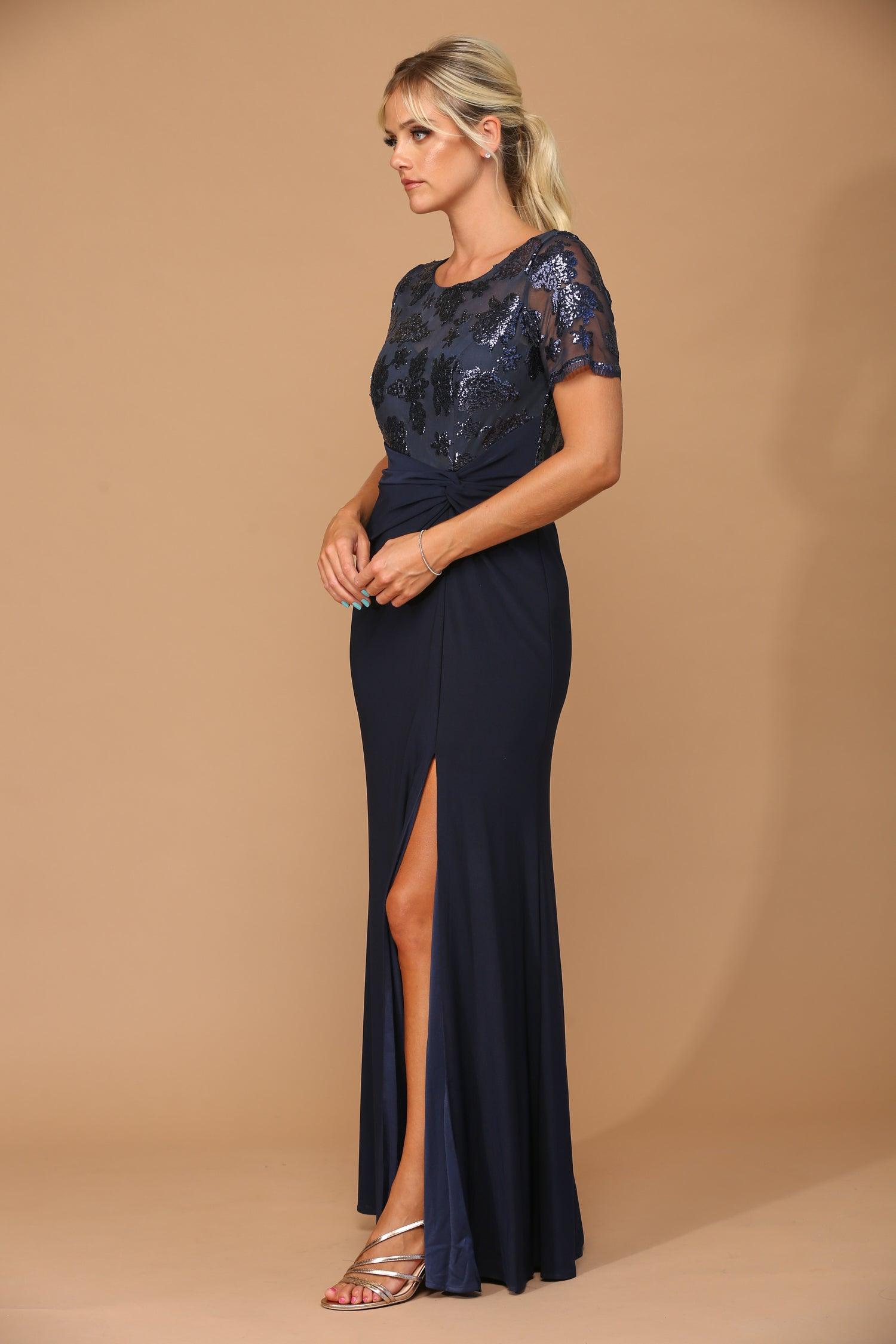 Long Formal Mother of the Bride Evening Dress Sale - Amawinc