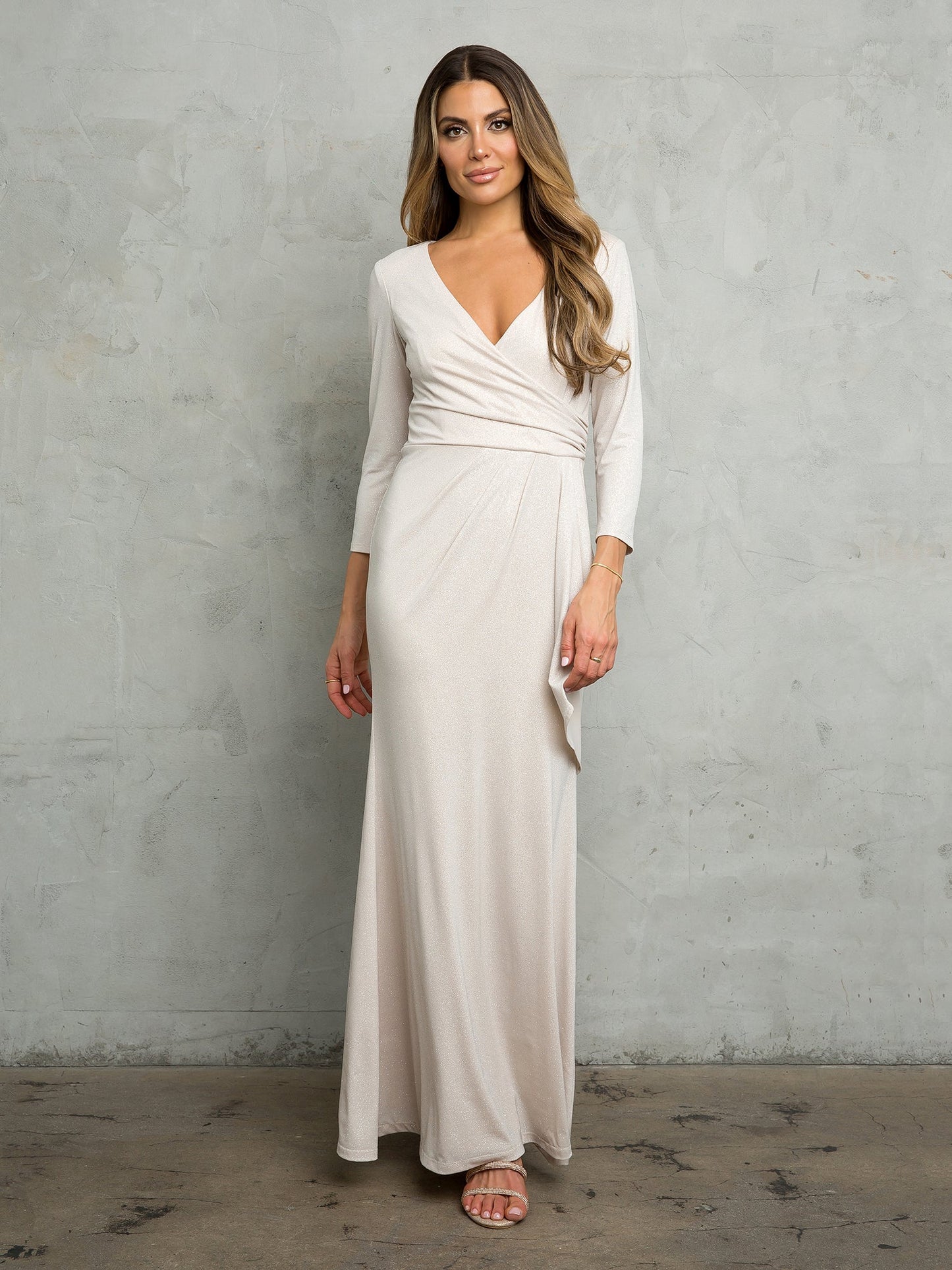 Robe Longue Étincante pour Mère de la Mariée Eva Fashion 3472 Glamour Élégante Grand Jour