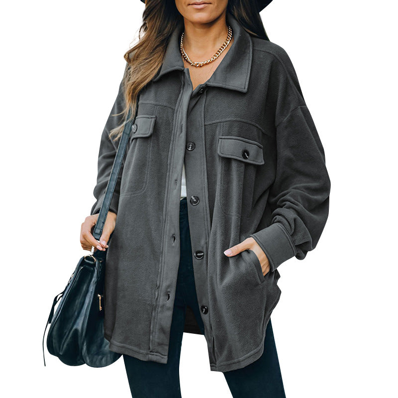 Yulisa Fleece-Knopfjacke