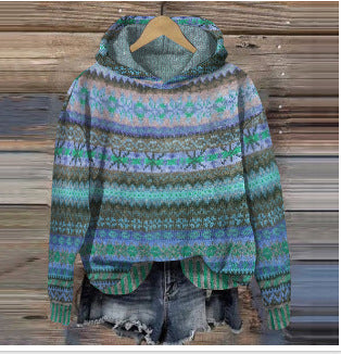 Damen Kapuzenpullover von Fudus im Weinlese-Design