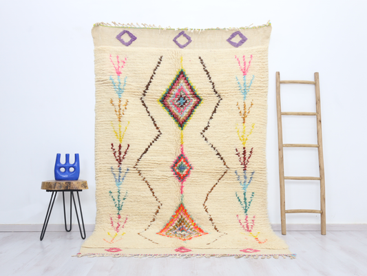 Amghar Moroccan Rug 5'1" x 8'3" - Amawinc