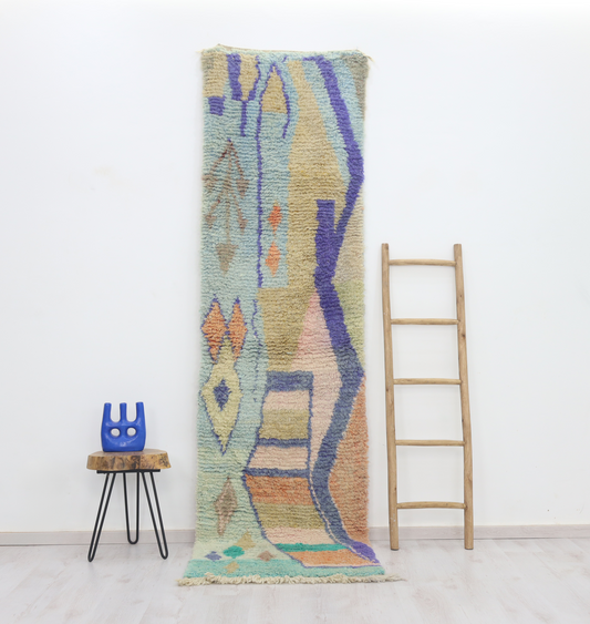 Amuzal Moroccan Rug  2'7" x 10'0" - Amawinc