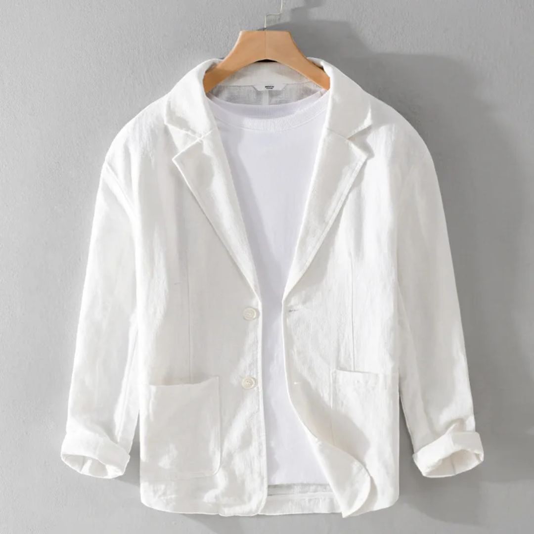 Jackson Veste En Lin Léger Avec Mélange Coton Lin Ultra Doux Teinte Unique Teintée Individuellement