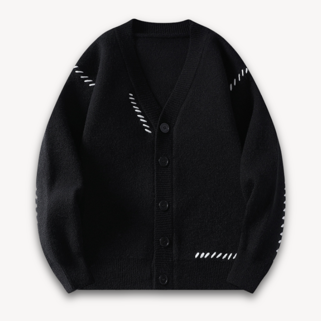 Cardigan Homme Oversize En Maille Douce Avec Fermeture Par Bouton Crème Pour Look Décontracté