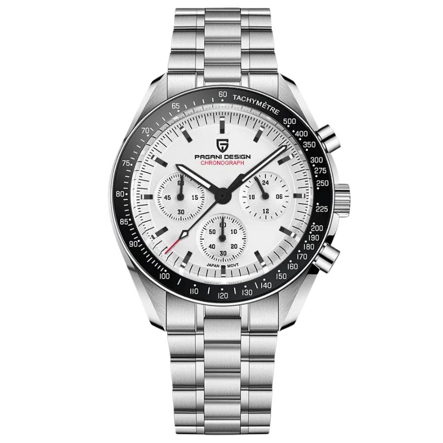 Montre Quartz Grand Divemaster Amawinc Boîtier Acier Inoxydable Chronographe Étanche Verre Saphir