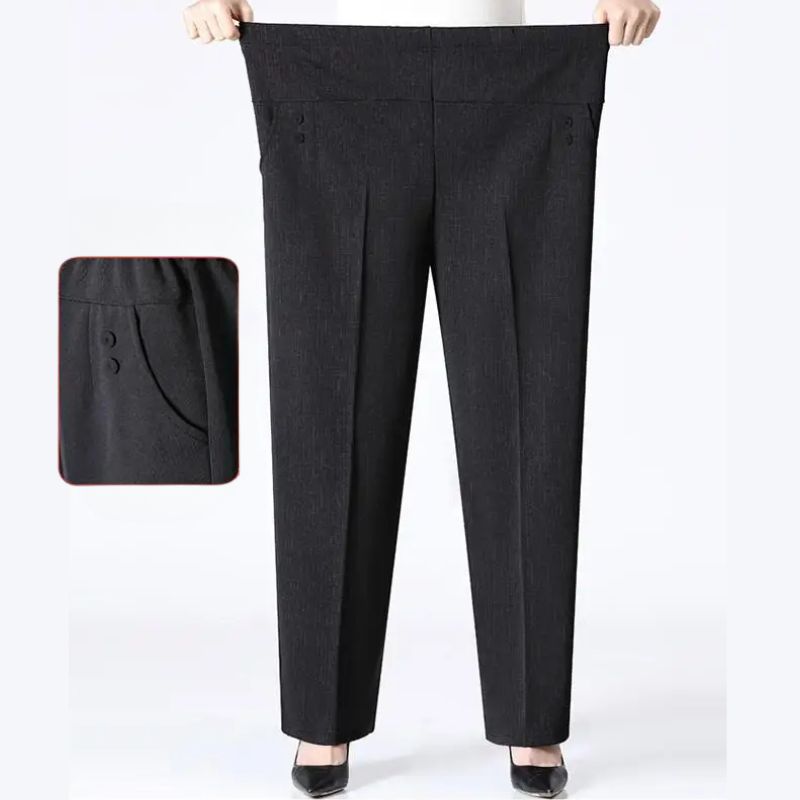 Pantalons Ambria Pour Femmes Plus Tailles Confortables Avec Taille Haute Flexible Et Molleton Doux