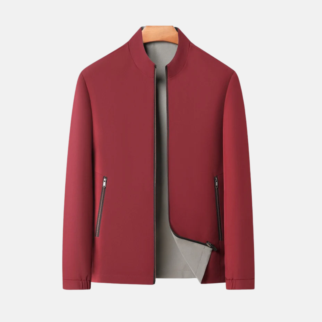 Veste Bomber Homme Nordisk Flair Coupe Regular Imperméable Au Vent Col Montant Poches Zippées