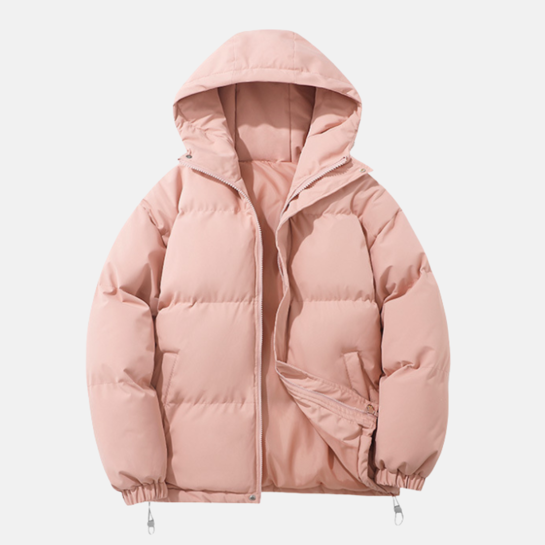 Manteau Homme Capuche Puffer Rembourré Isolé Synthétique Avec Ourlet Élastiqué Pour Hiver Froid Amawinc