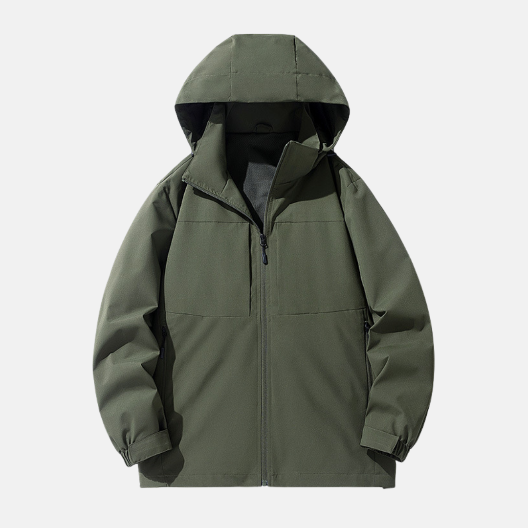 Amawinc Veste À Capuche Pour Homme Décontractée Résistante Aux Intempéries Avec Poches Zippées Et Poignets Ajustables