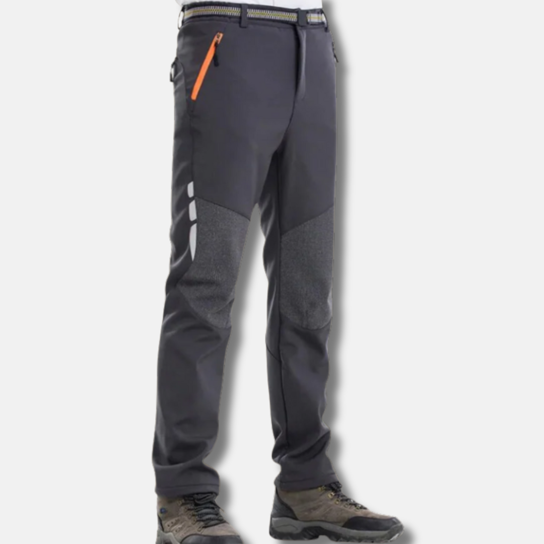Pantalon Homme Plein Air Slim Fit Imperméable Genoux Renforcés Poches Zippées Par Amawinc