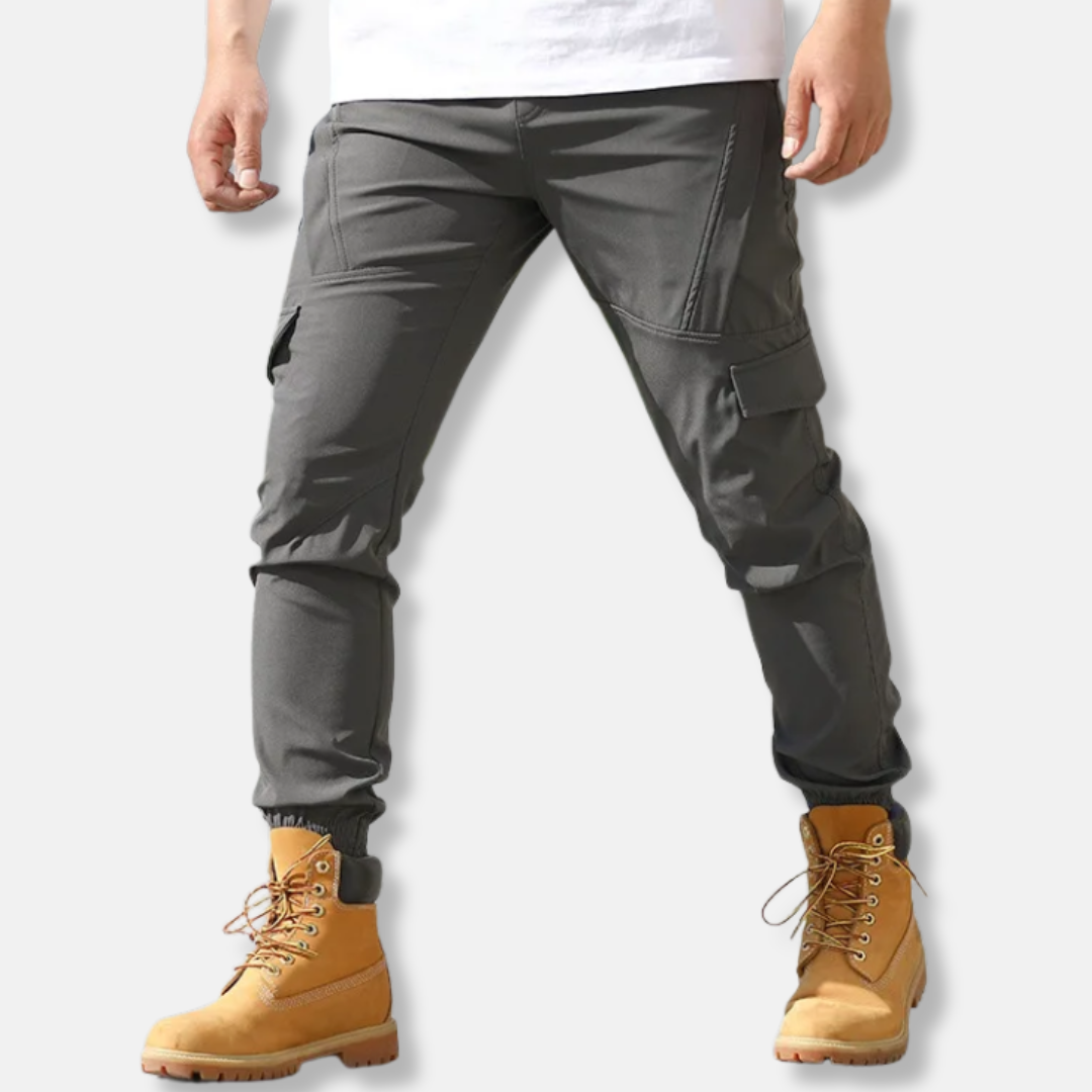 Pantalon Jogger Cargo Homme Amawinc Tissé Stretch Coupe Slim À Regular Ourlets Élastiqués À La Cheville