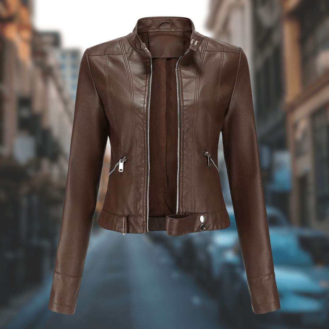 Yrelia: Eine modische Lederjacke