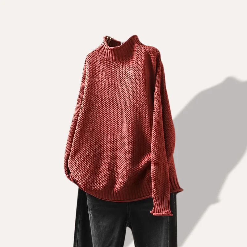 Pull Cloévie En Maille Haute Qualité Doux Et Confortable Pour Travail Et Week End Avec Jean Ou Jupe