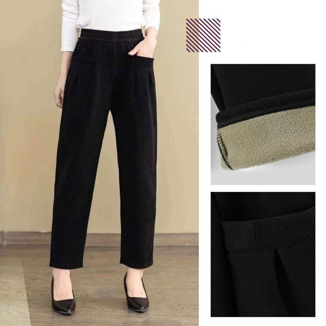 Damen-Cordhose Tamara: Hochwertig, hoch tailliert und elastisch