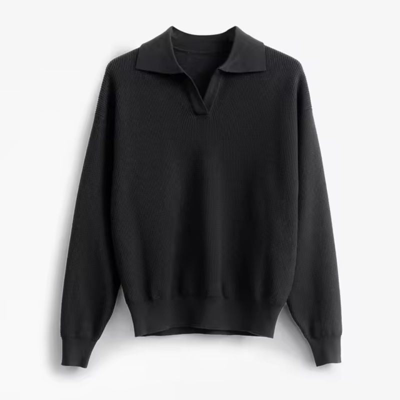 Astorin Pull En Maille Douce Avec Col Distinctif Et Coupe Décontractée Confortable