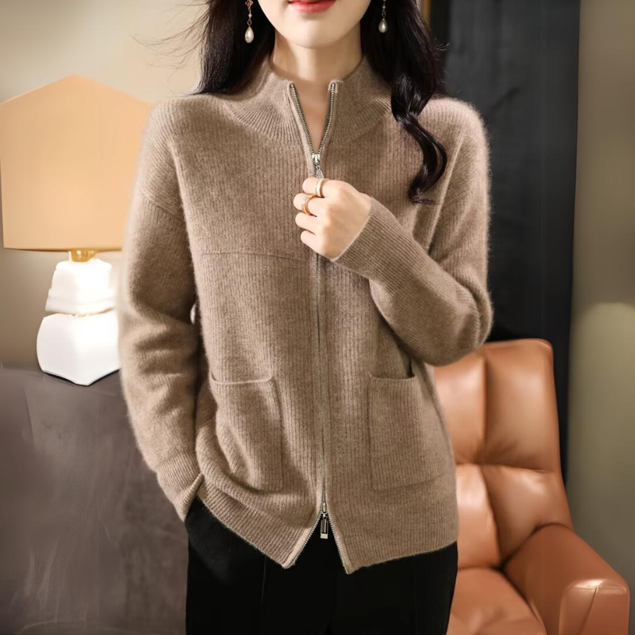 Veste En Maille Pure Mérinos Pour Automne Et Hiver Isolation Supérieure Et Respirabilité