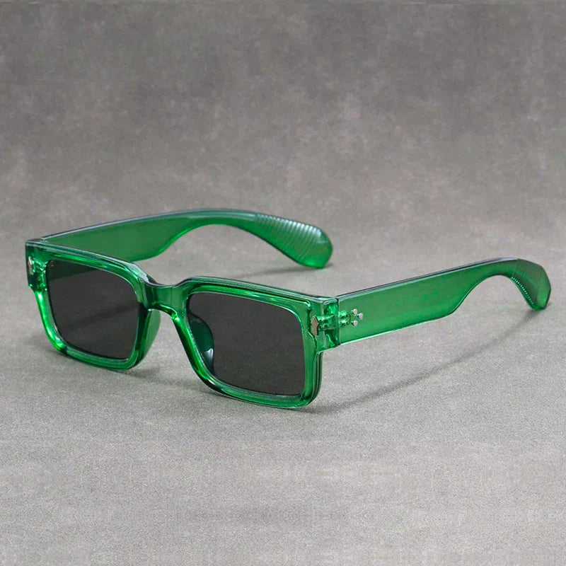 Lunettes de Soleil Rétro Alar Rectangulaires Protection Solaire Totale Lentilles Résistantes aux Rayures et aux Chocs