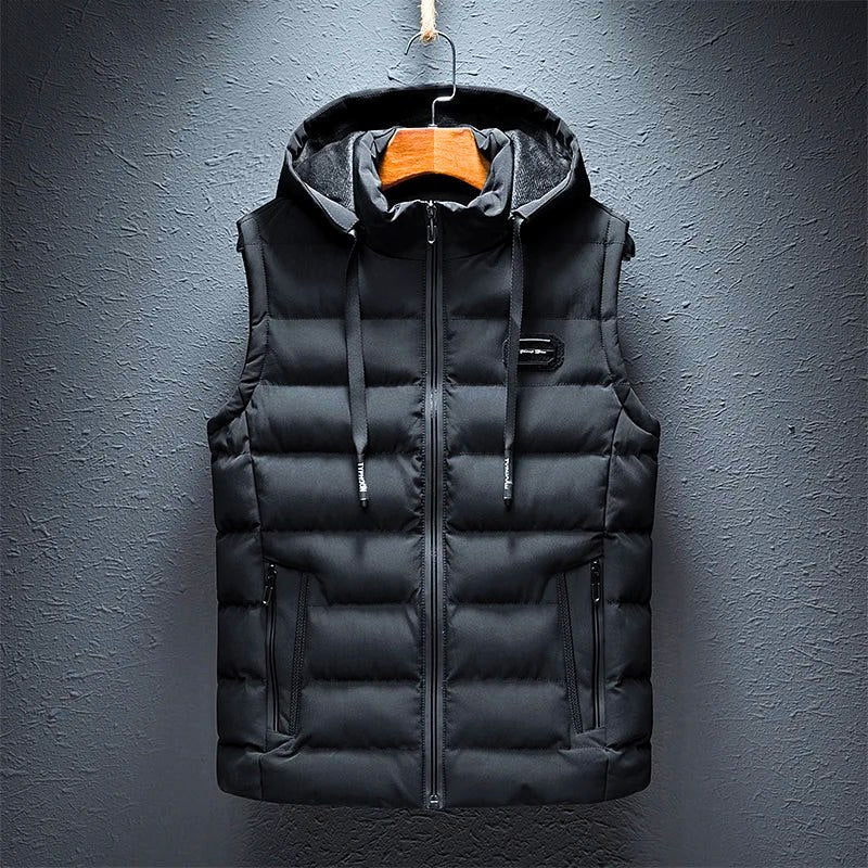 Briar Mont Gilet À Capuche En Coton Doux Avec Fermeture Éclair Entière Et Poches Amples Pour Confort Toute La Journée