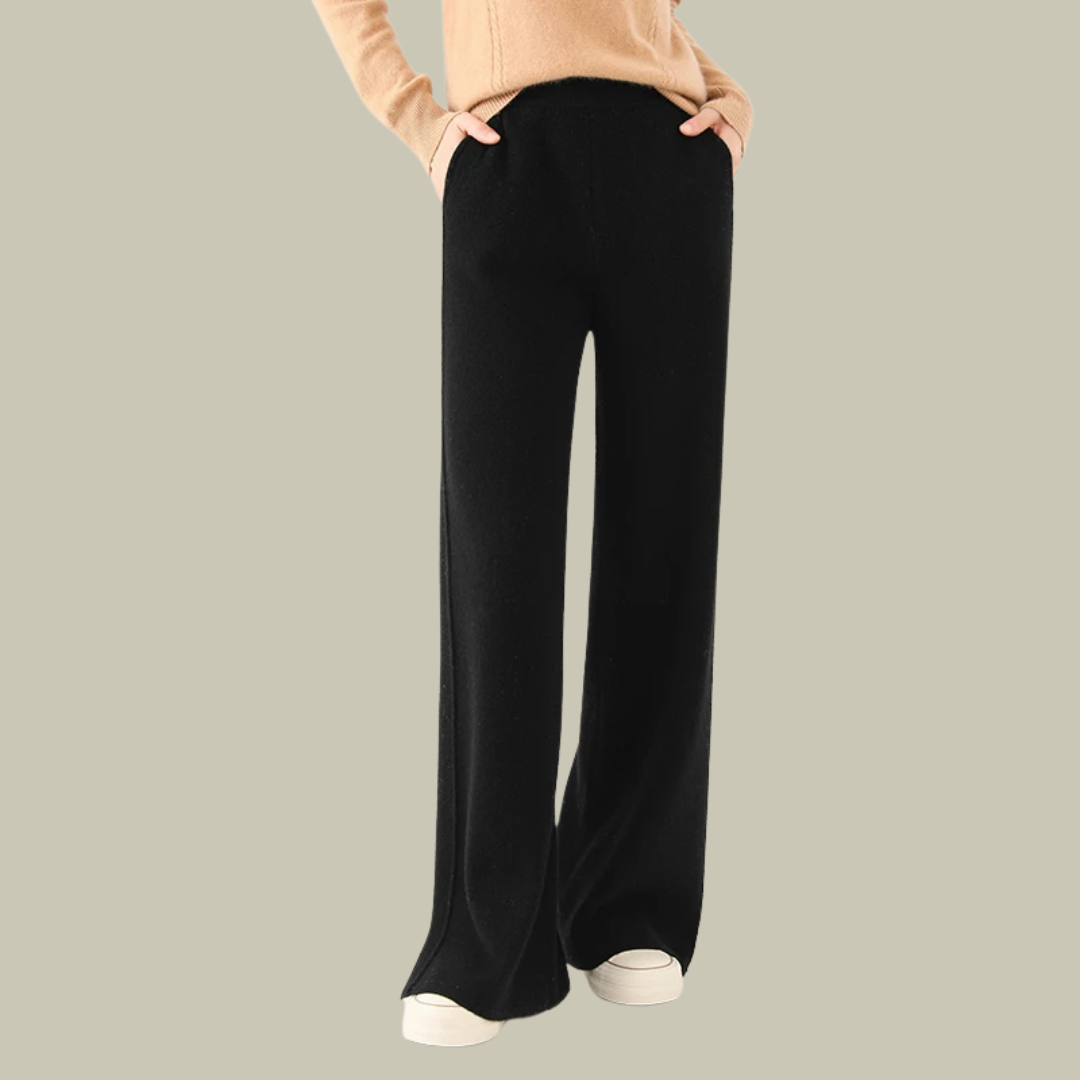 Jasmine Pantalon Femme Taille Haute En Laine Classique Élégant Amawinc Pour Tenue Professionnelle Et Quotidienne