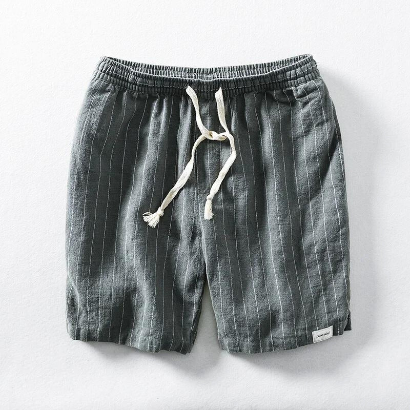 Shorts En Lin Aspen Par Amawinc Mélange Coton Lin Léger Pour Été Style Côte Décontracté
