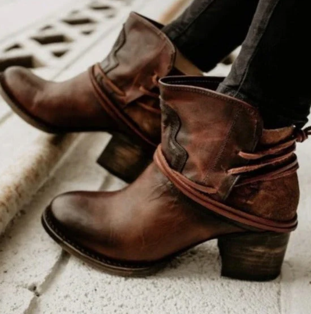 Damen Lederstiefel Pinata