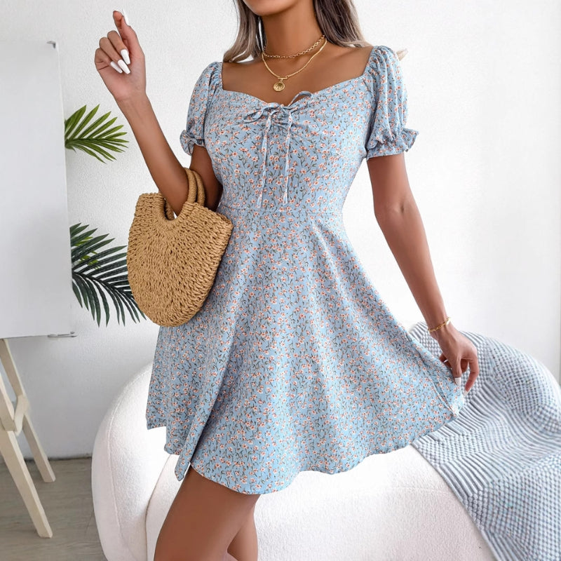 Robe Florale Cirelle Amawinc Avec Taille Cintrée Et Ourlet Fluide Pour Été Confortable Et Festive