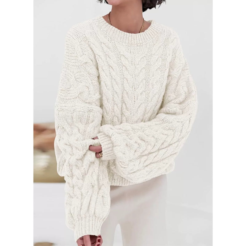 Cozora Pull Oversize En Maille Lourde Léger Sur Les Épaules Et Très Chaud Confortable Pour Automne