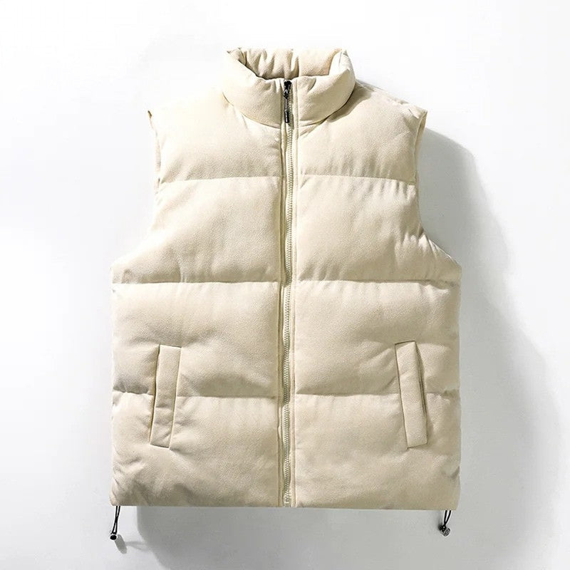 Gilet En Daim Synthétique Nomad Avec Doublure Confortable Et Col Haut Poches Pratiques