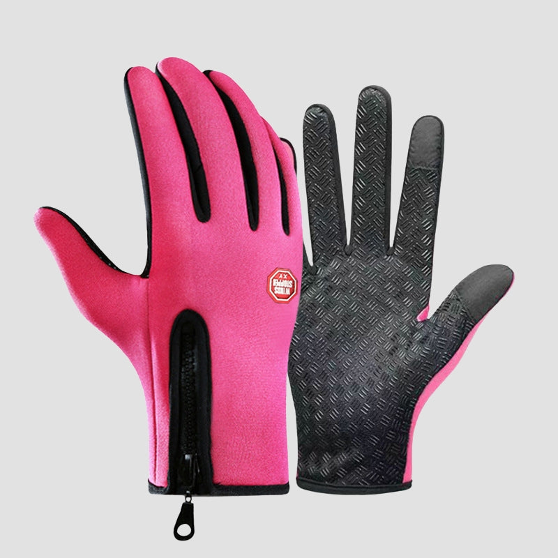 Gants D'Hiver Étanches Coupe Vent avec Grip Fort Compatible Écran Tactile Confortables et Dextérité Totale