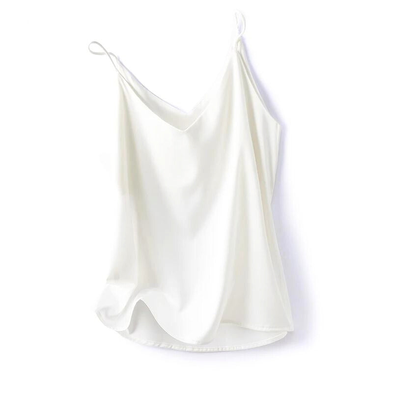 Notte Camisole En Soie Douce Pour Soirées Et Décontractée Élégante À Porter Avec Jeans Ou Jupes