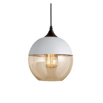 Luxuriöse Jevaglo™ Glas- und Holz-Pendelleuchte