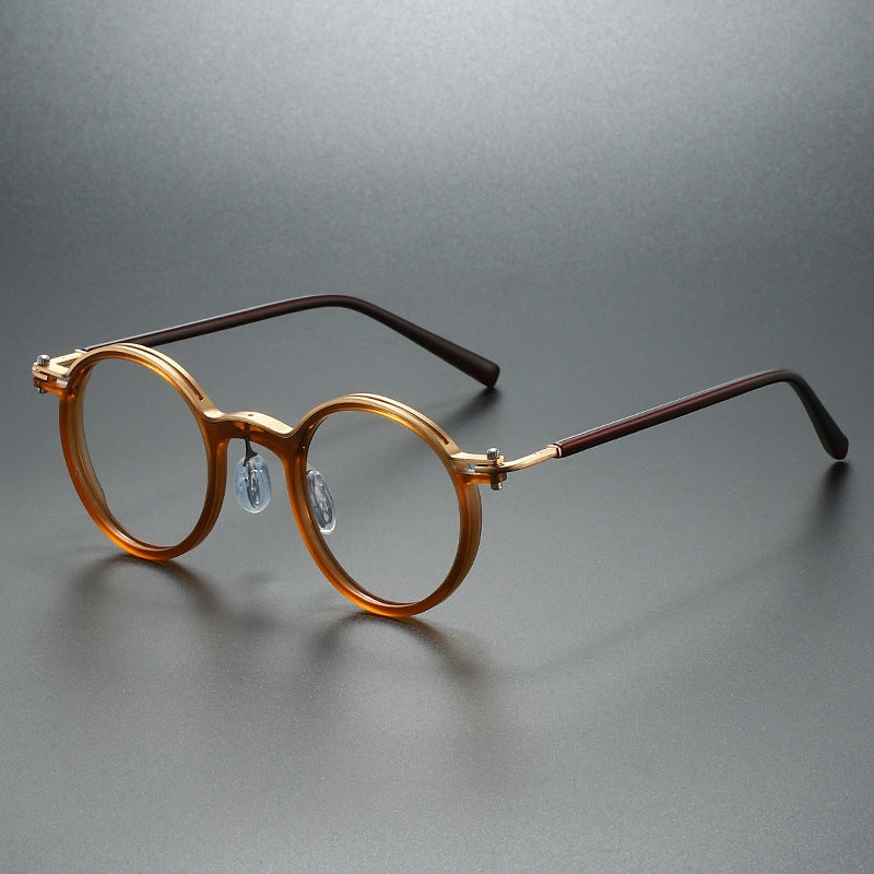 Calen Lunettes De Lecture Ronde En Acétate Confortables Verres Haute Définition Et Confort Toute La Journée