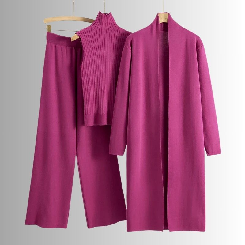 Oriven Tory Ensemble Trois Pièces Confort Doux Et Respirant Coupe Décontractée Pour Femme Moderne