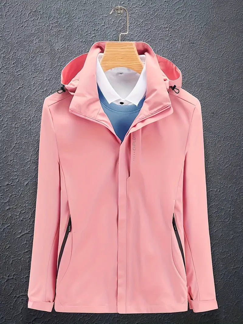 Veste Hiver Capuche Femme Amawinc Alyssa Avec Fermeture Éclair Coupe Vent Pour Temps Froid